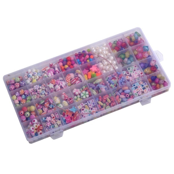 /HA/32 rum gitter perler børn legetøj manuelt DIY perle armbånd perle puslespil pige legetøj