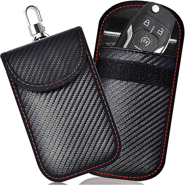 Faraday nyckelbricka skydd (2-pack) Bilsäkerhetsskyddsväska
