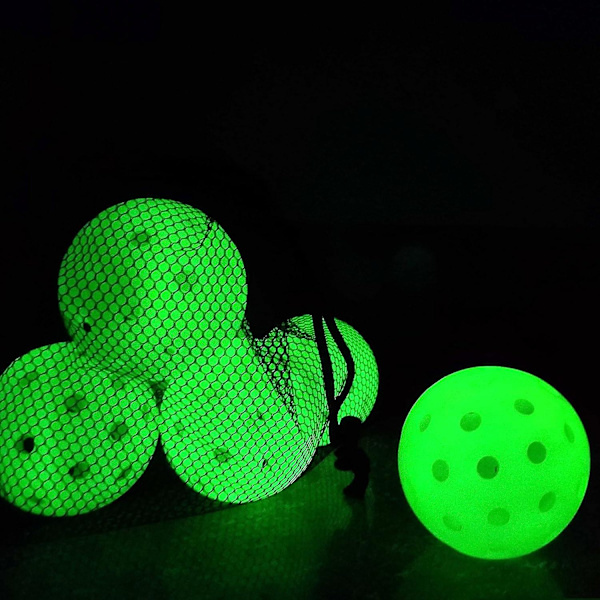 Pickleballit 6 kappaletta Pickleball-pallot täyttävät USAPA-vaatimukset | Valitse sisä- tai ulkokäyttöön | Kaksiääninen kirkas vihreä sininen vaaleanpunainen tangeriinin keltainen