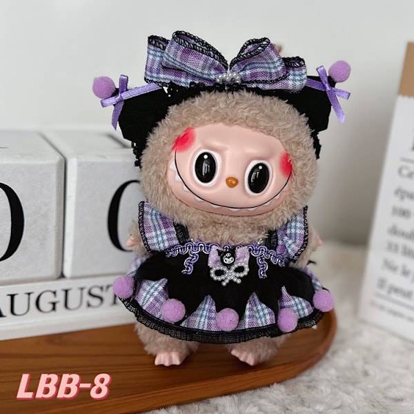 [HH] Labubu Mc Kläder Donald CC Klänning Labubu Kläder Kjolar Kuromi Klänning Docka Labubu Designkläder och Accessoarer 17cm 7
