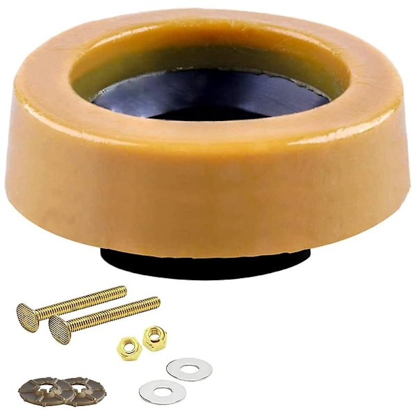 Extra Thick Toilet Wax Ring Kit With Flange And Bolts For Floor Outlet Toilets New Install Or Re-seat