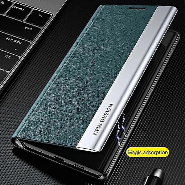 Til Honor Magic7 Lite 5G/ X9c 5G Etui Anti-Drop Læder Telefoncover med Stativ Sort Sort