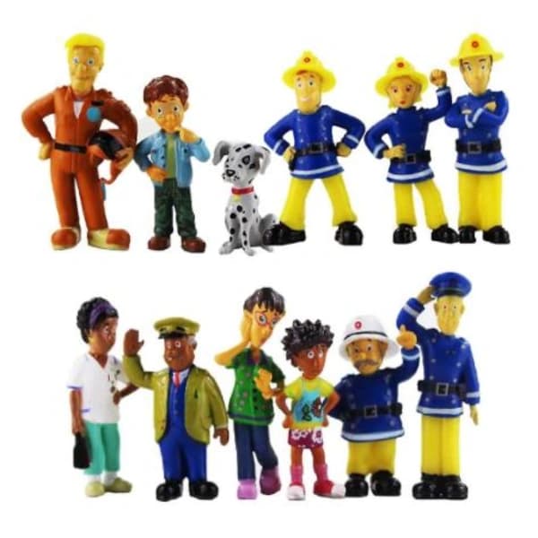 Brandmand Sam Actionfigurer - 12-pak Legetøjssæt
