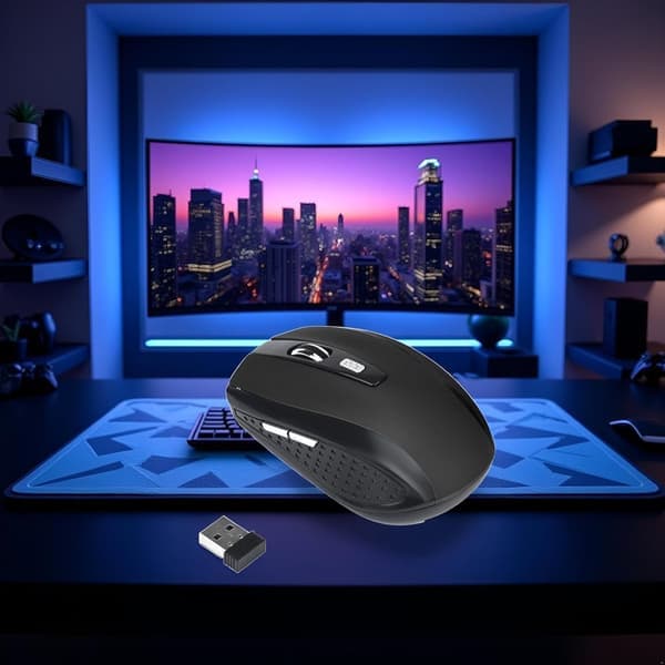 Gamingmus - Bærbar Gamingmus med USB-mottaker