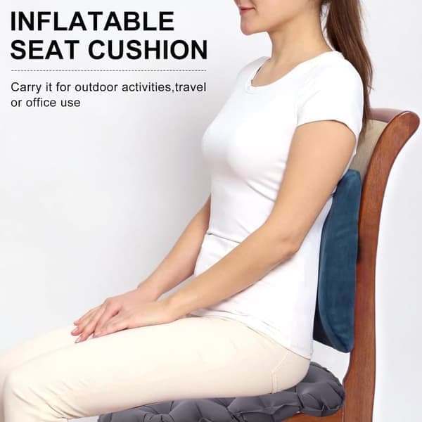 Inflatable Seat Cushion, Inflatable Stool – Waterproof, Lightweight, Portable for Outdoors and Office