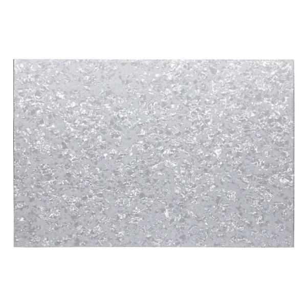 3-lags Pvc med pickguard materiale ark DIY ubeskåret 16,9x11,4x0,09 tommer, perlemorhvid