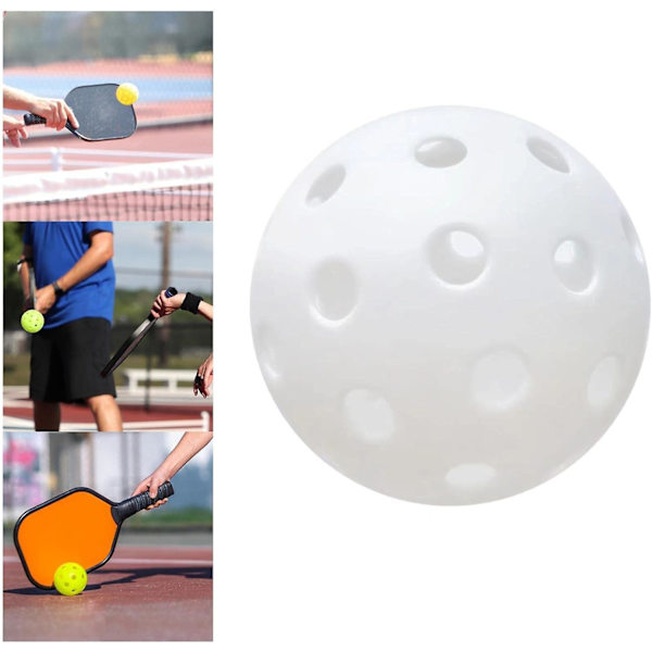 Luminous Pickleball Ball, 40 Hål Hållbar Speciellt Designad Standard, Träning 74mm Pickle Ball Vuxen för Inomhus Utomhus Turneringsspel