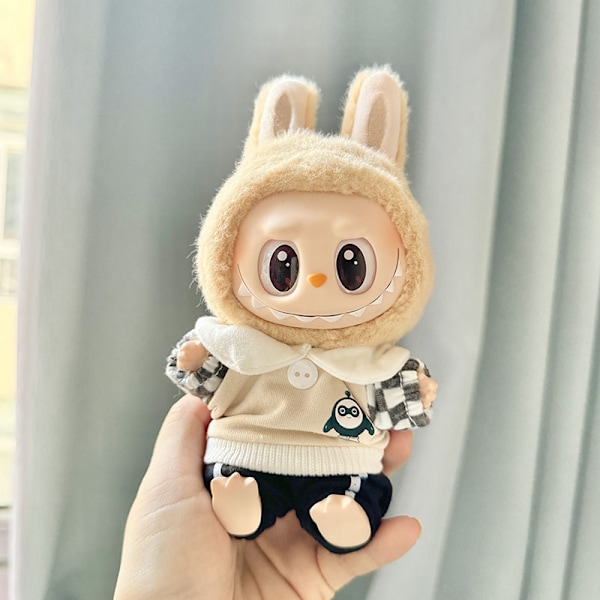 [HH] Kawaii Kläder Outfit Tillbehör för Kpop Labubu Idol Dockor Overall Set Kläder 72