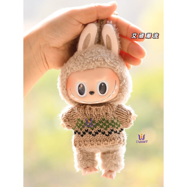 [HH] för POP MART Labubu 17cm PVC Kläder Monster Popmart Labubu Toand Kläder Other 33       only clothes