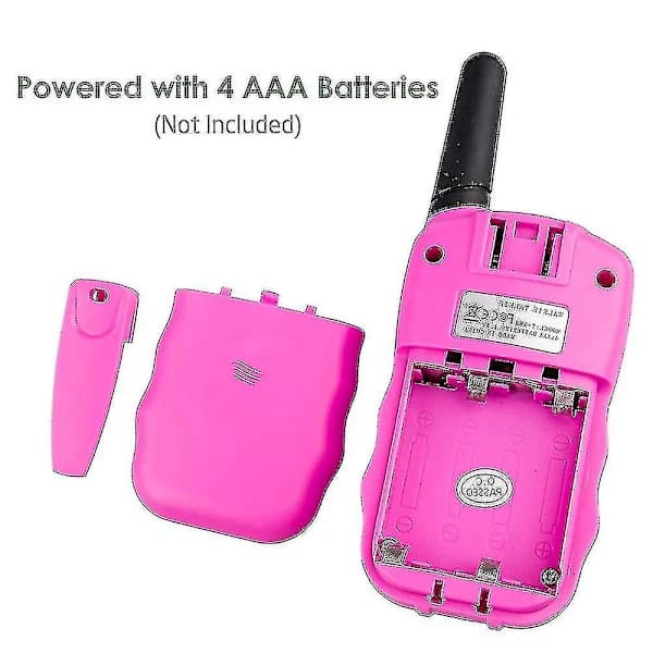 Walkie Talkies for Barn 3 stk, 3 km Rekkevidde med Bakgrunnsbelyste Lommelykter (rui)-FM-