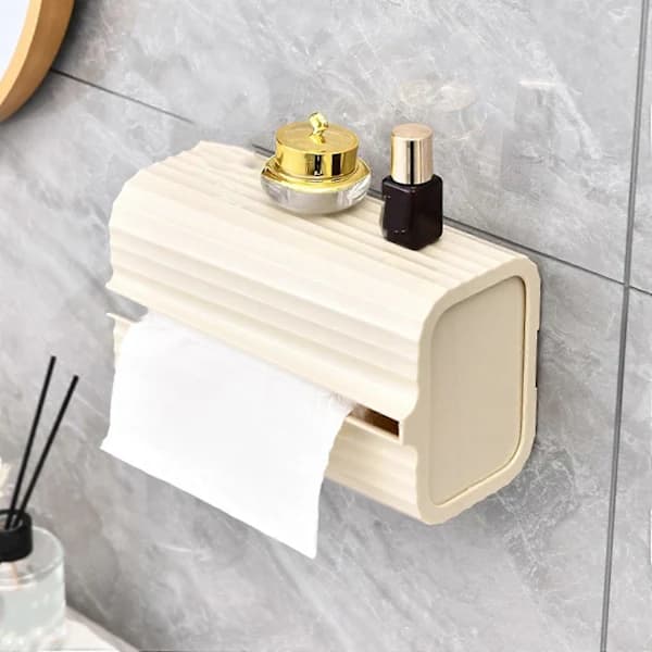 HA~Vægmonteret Luksuriøs Tissue Box Holder, Tissue Dispenser til Badeværelse