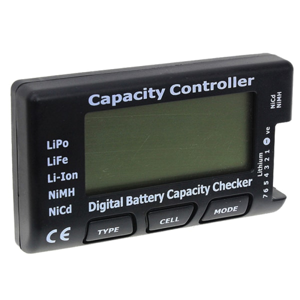 Batterikapacitet Spänning Checker Tester Mätare Display