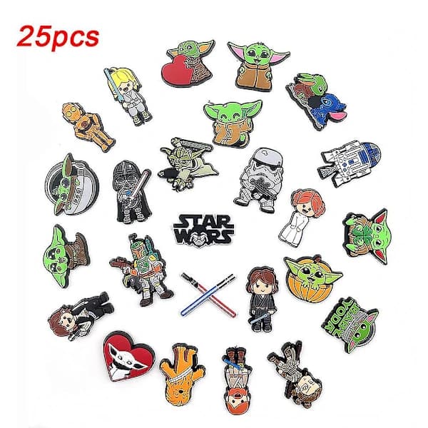 25 stk Star Wars Skopynt Til Croc Træsko Dekoration []