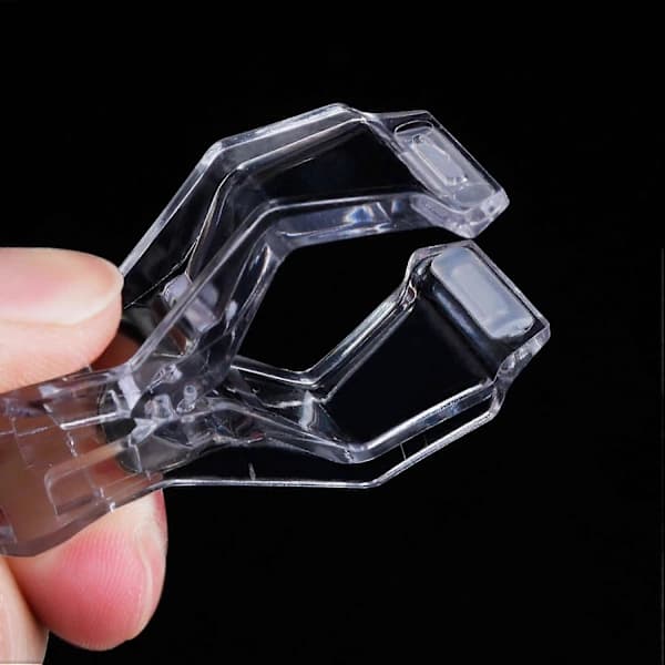 HA~25-pak roterbare skilteclips i plast, skilteholder til varer, transparent