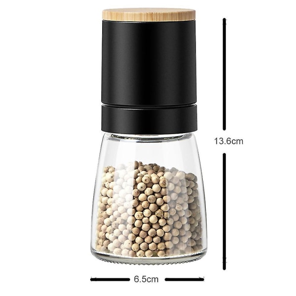 Pepper Salt Grinder Mill - Justerbar grovhet Keramisk krydder