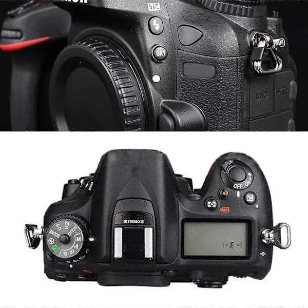 4 st Kamerarem för Triangel Delad Ring Krok Plastspänne för DSLR-kamera