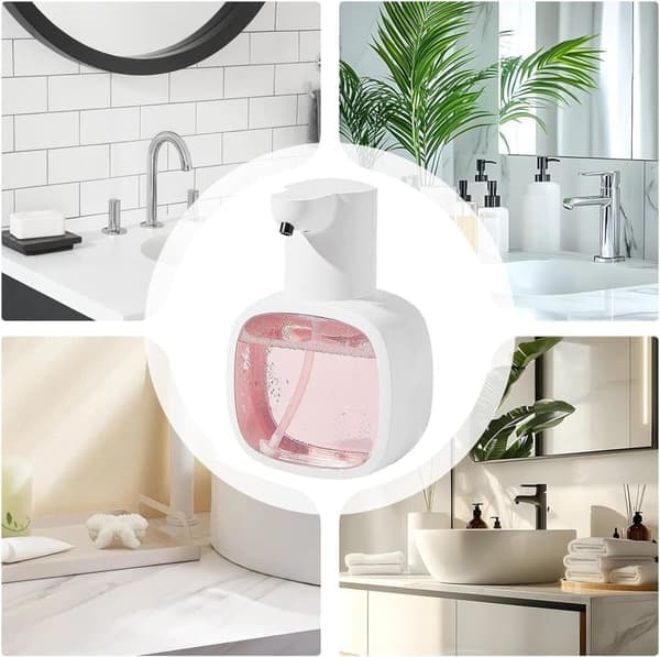 500 ml Automatisk Sæbedispenser - Sæbedispenser til flydende sæbe Berøringsfri Sæbedispenser, USB-C Opladning
