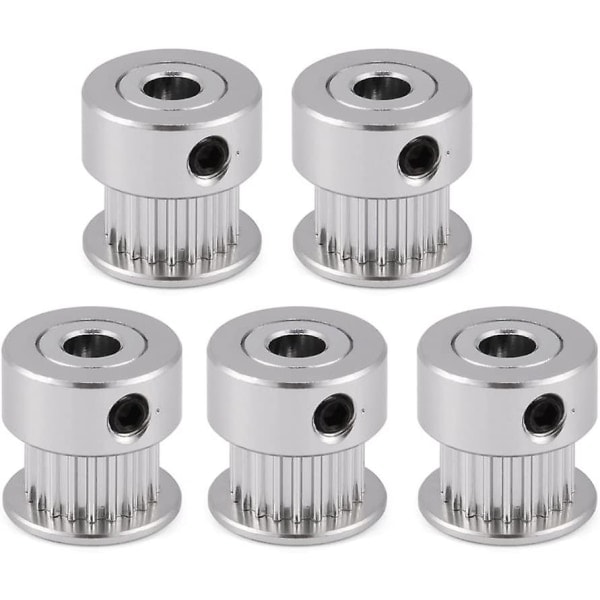 /HA/Synkronhjulsremskive, tandremsskive 20 tænder huldiameter 5 mm tænder 3d-printerremskive (5 stk) (5 mm)