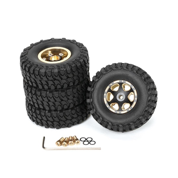 1.0 Messinki Vannevanteet Renkaille 1/18 1/24 RC-Mönkijä Axial Scx24 Fms Fcx24 Enduro24