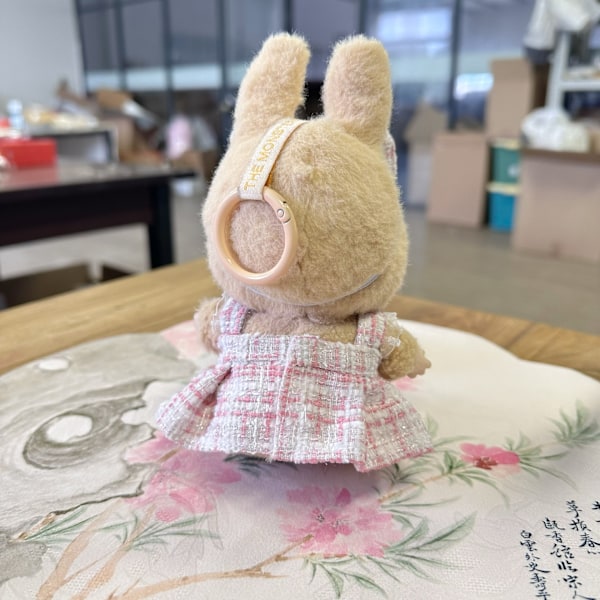 [HH] 17cm Labubu Dockkläder Söta Plyschdockans Kläder Monster Outfit Tillbehör Prinsessklänning Pärla Mini Rosa Prinsessklänning general 2