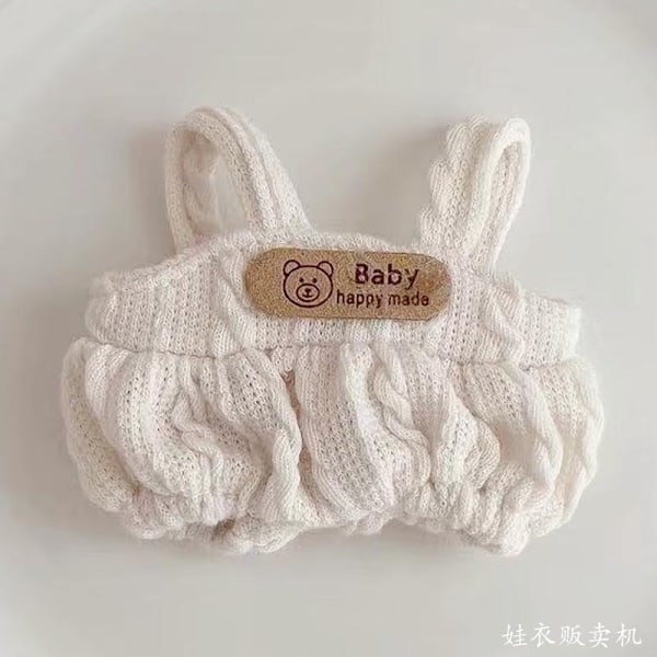 [HH] Anden Generations Labubu Sødt Babytøj Kan Tilpasses PVC Vinyl Fest Siddende Sweater Tasker Inspireret af Japan Generation ii wearable White twist strappy pants