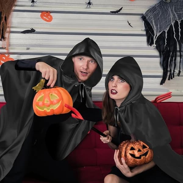 Kappe - Hettefrakk - Halloween Voksen Trollmannkostyme - 150cm/59in