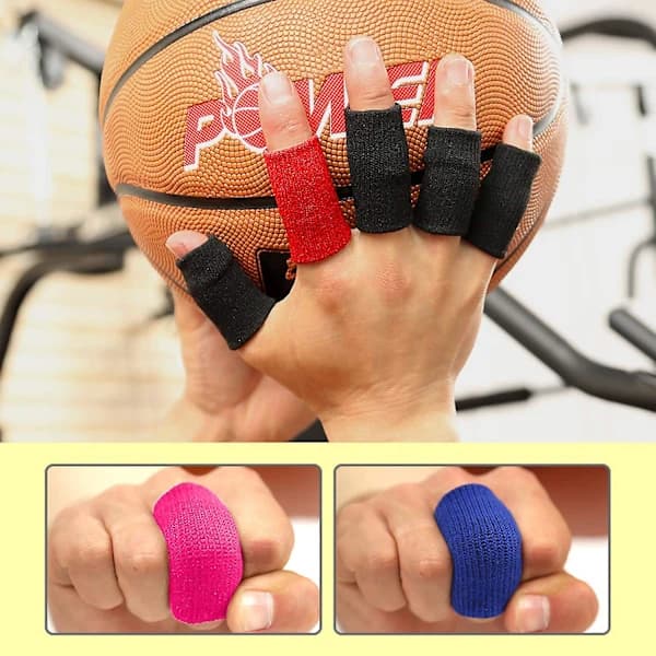 10 stk fingerbeskyttere, fingerbeskyttelse for sport, elastisk fingerbeskyttelse, elastiske