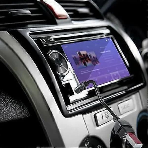 USB til USB Jack Adapter 3.5mm Han Auxiliær Stereo Lyd Jack Konverter Musik Kabel Stik, Egnet til Bilradio, Lyd CD E []