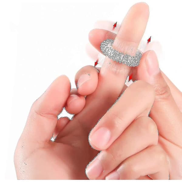 HA-30 stk Akupressur Fingermassasje Ring Pigger Sensoriske Fingerringer