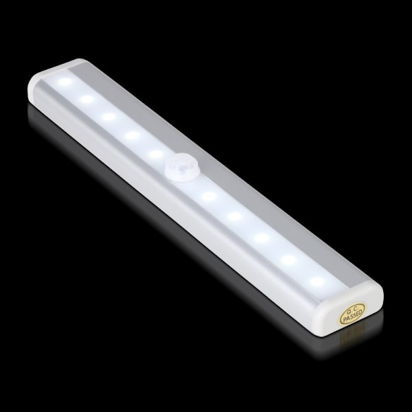 Langattomat LED-liiketunnistimella varustetut kaapin alle asennettavat valot, sopivat portaikkoon, vaatekaappiin, kenkälaatikoihin, varastohuoneeseen