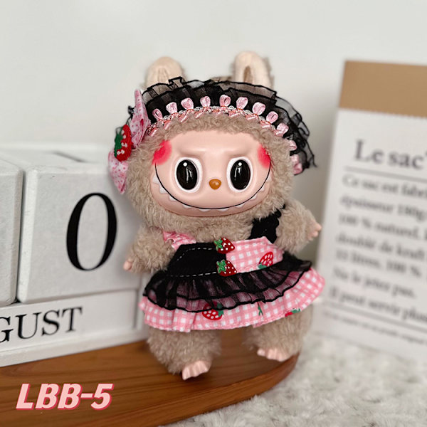 [HH] Labubu Mc Kläder Donald CC Klänning Labubu Kläder Kjolar Kuromi Klänning Docka Labubu Designkläder och Accessoarer 17cm 10