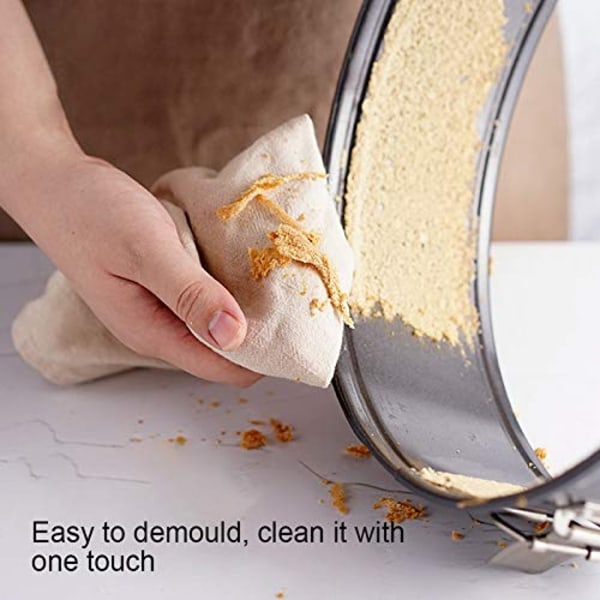 10 tum Non-Stick Lock Cake Pan Kolstål Springform Pan Pumpa Pan Bakeware Cake Bakformar Kökstillbehör