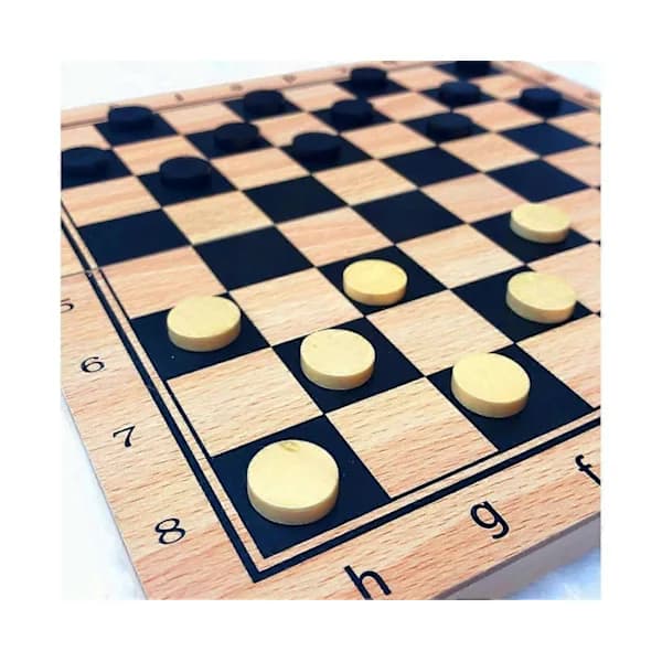 3 i 1 Sammenleggbart Sjakk Dame Backgammon Brettspill Bordspill Puslespill Leketøy - 29cm []