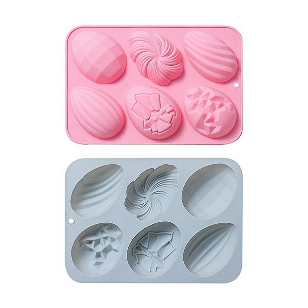 Easter Egg Mold 2 Pack Jumbo Easter Chocolate Mold Silicone Easter Egg Muffin Cupcake