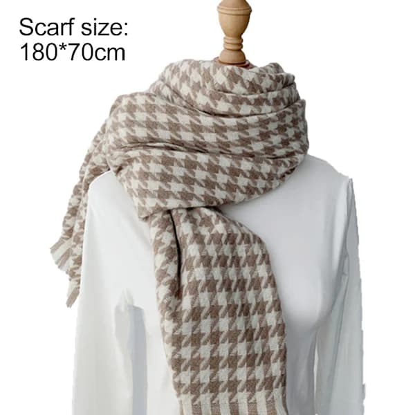 Skjerf for kvinner Vinter skjerf for kvinner Kaldt vær Skjerf & Sjal Dame skjerf Khaki