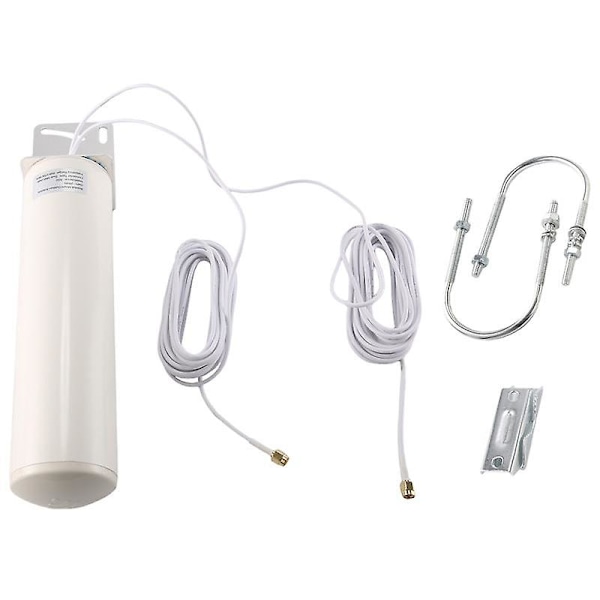 Wifi-antenne 4g Lte-antenne Sma 12dbi Omni-antenne Han 5m Dobbeltkabel 2,4ghz Til B315 E8372 E3372 Ro