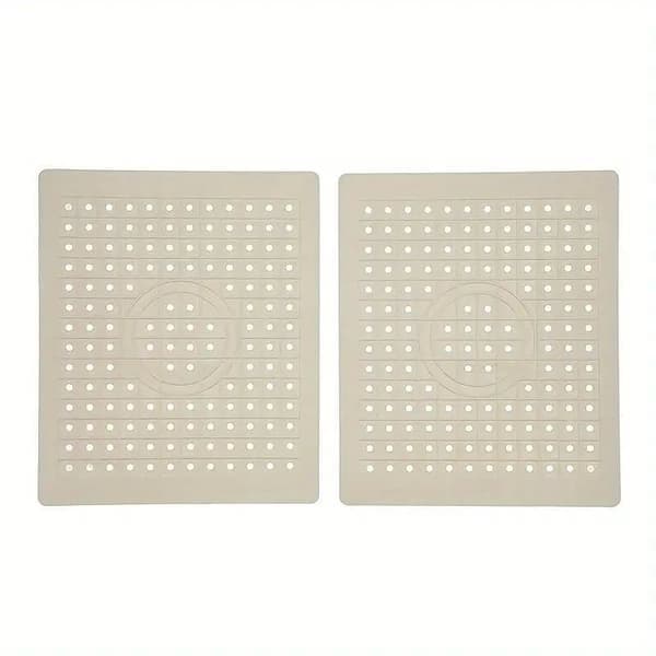 Diskmatta och diskbänksmatta i gummi, 2-pack, skyddar diskbänken i köket, 25,4 × 30,48 cm