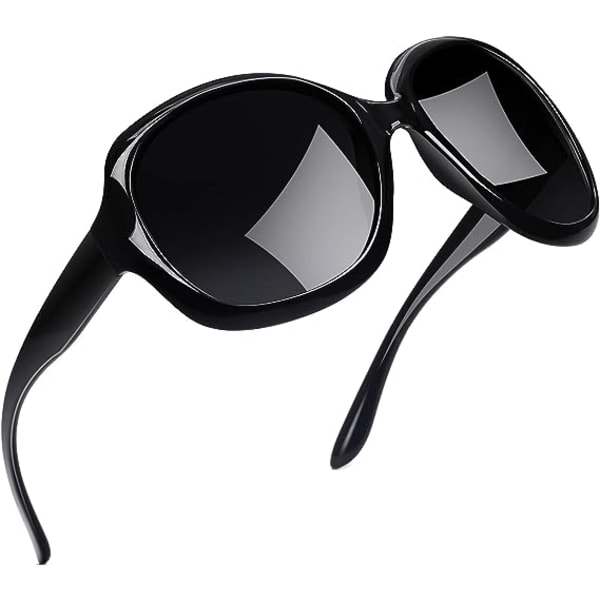 /HA/Polariserede Dame Solbriller Oversized UV400 Briller Mode og