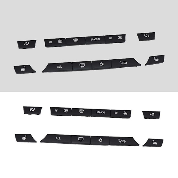 12 stk. knappe-knapper A/C varmeapparatkontaktpanel til F07 Gt/f10/f11 F01/f02