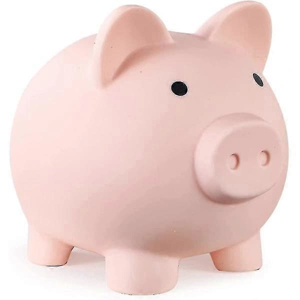 HA~Uknuselig sparegris i plast for jenter og gutter (1 stk rosa) Sparegris rosa
