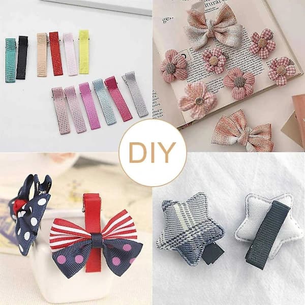 50 st Mini Clips för Hår DIY - Silver