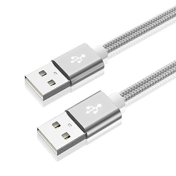 USB 2.0 A Han til A Han USB-kabel 480 Mbps Højhastighedsdataoverførselskabel Rosaguld 50 cm