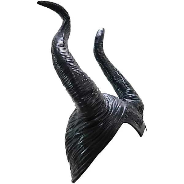 Halloween Maleficent Horn Hovedbøjle Cosplay Sort