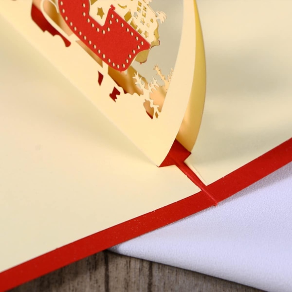 3D gratulationskort för god jul med kuvert