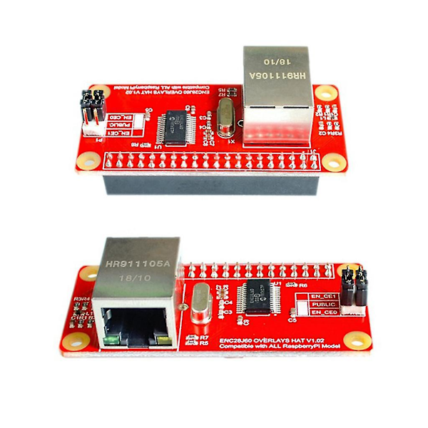 Enc28j60 Ethernet-netværkskort LAN-adaptermodul til Raspberry Pi Zero