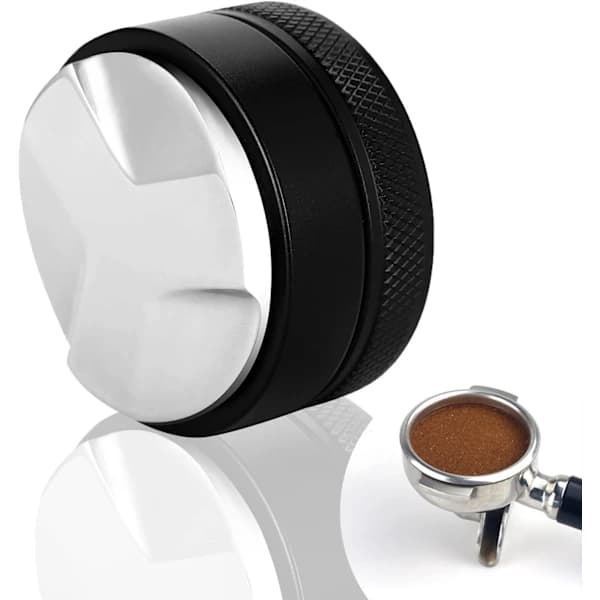 /HH/Kaffeudjævner, 58mm 304 Rustfrit Stål Kaffeudjævner, Malet Kaffe Udjævningsværktøj, Sort 58MM
