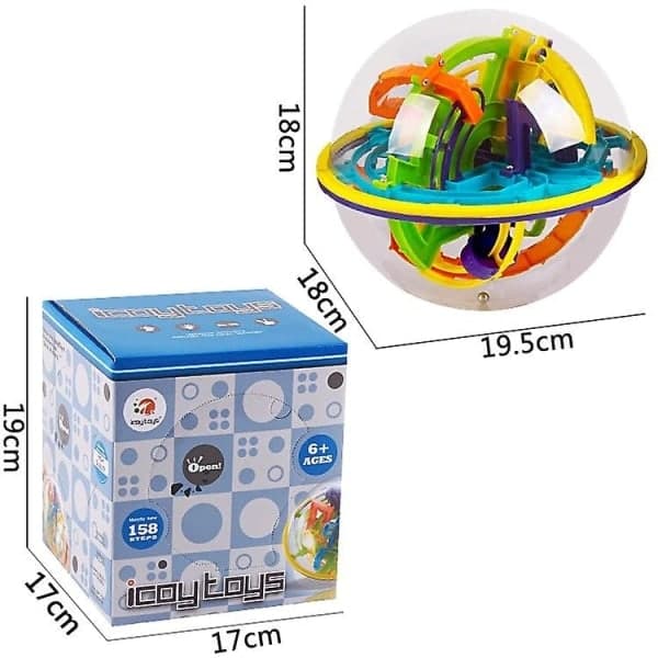 3D Magic Perplexus Labyrint Kule-puslespill IQ-Kul Lek Balanse Utdannende Leker
