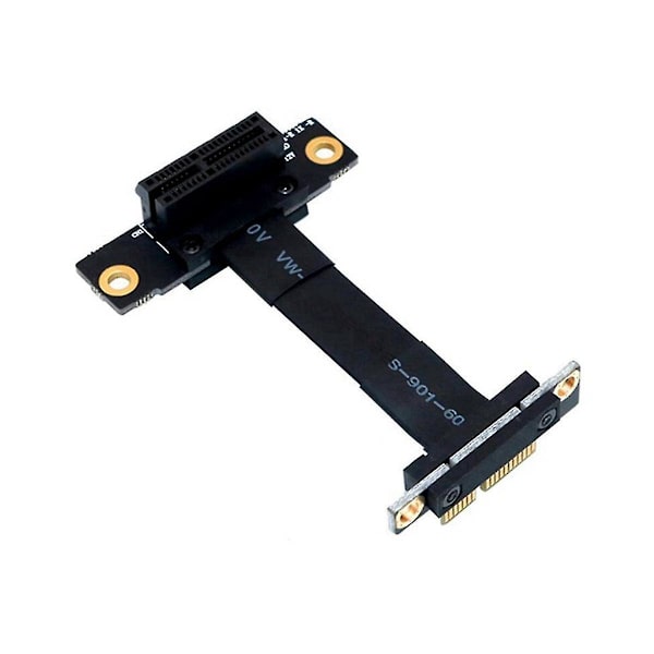 PCIE X1 -jatkokaapeli, kaksois 90 asteen suorakulma PCIe 3.0 X1 - X1 -jatkokaapeli 8 Gbps PCI 1X -jatkokortti, nauhajatke