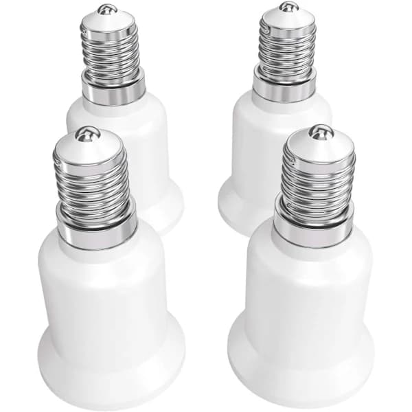 4x Sockeladapter - E14 till E27 Sockelkonverter-FA6-