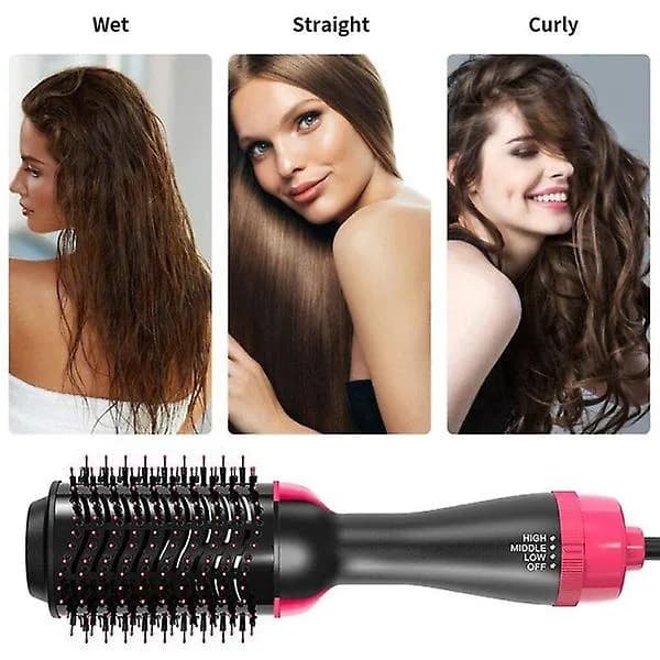 Bedst sælgende varmluftsbørste 2024, 1200W, 1 års garanti sort